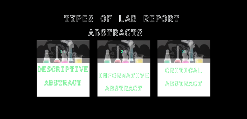 abstract chemistry lab report example