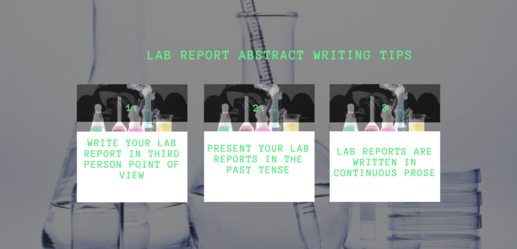 how to write abstract lab report