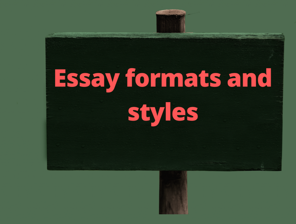 Essay formats